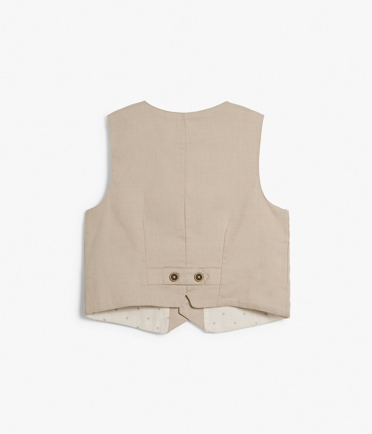 Kids beige suit vest with buttons – Newbie