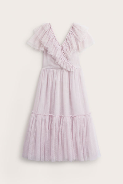 Women's pink mesh dress