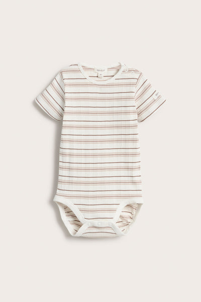 Baby white striped bodysuit