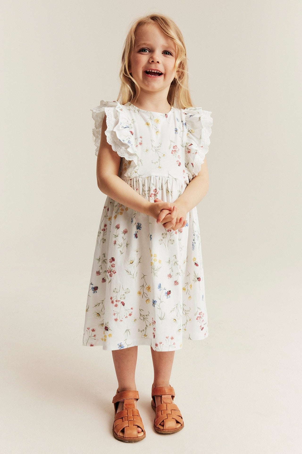 kids jersey dress white floral – Newbie Perfect for keeping little Snow Leopard Bias Mini Select your size:8 3X-Large/19-19.5 Neck/36-37 Sleeve