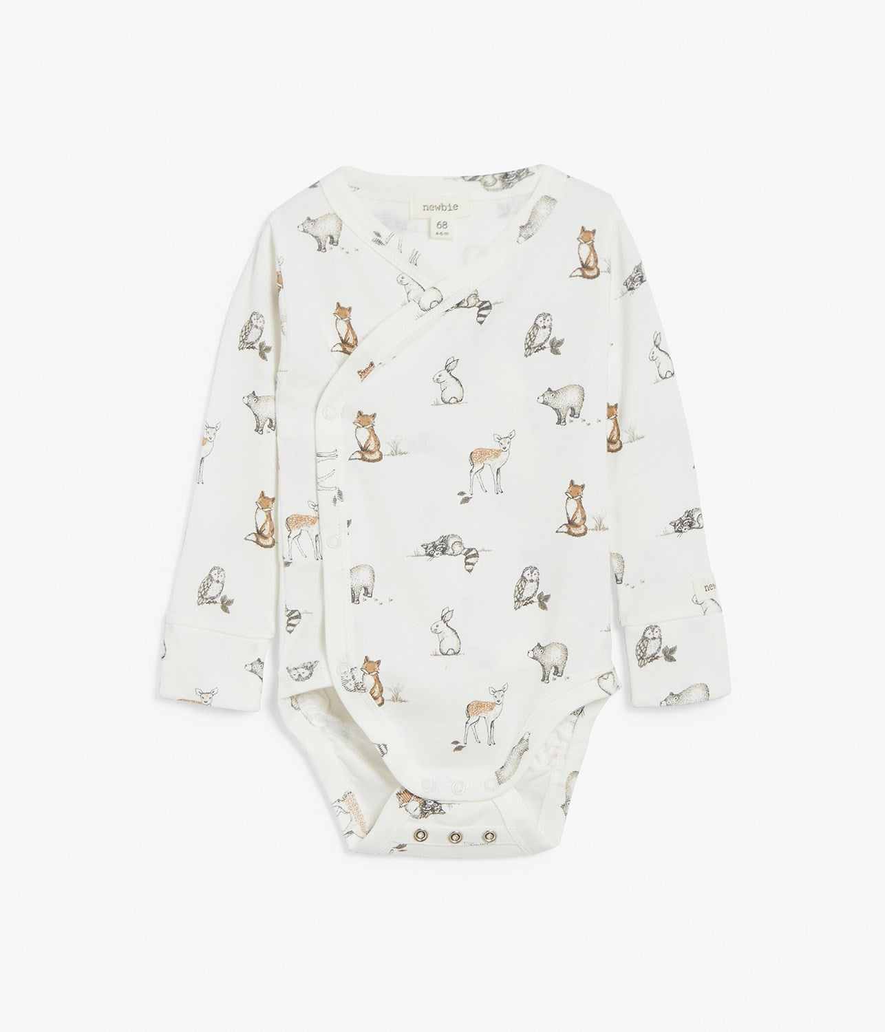 Baby printed bodysuit with size extender – Newbie
