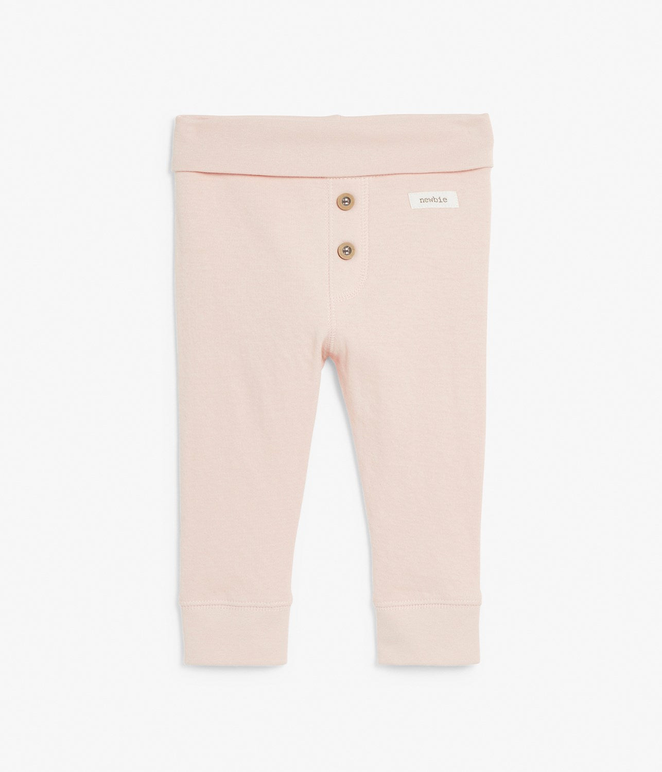 Baby pink leggings with buttons – Newbie