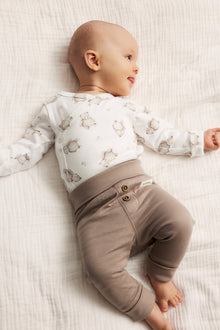 Baby white teddy bodysuit