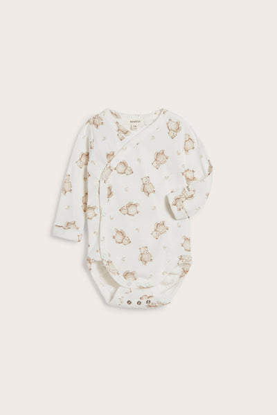 Baby white teddy bodysuit
