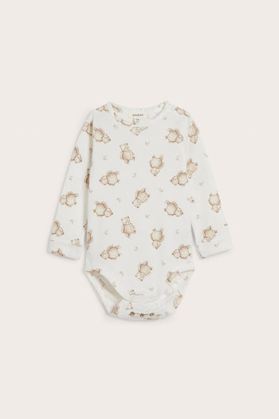 Baby white teddy bodysuit