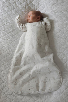Baby white sleeping bag