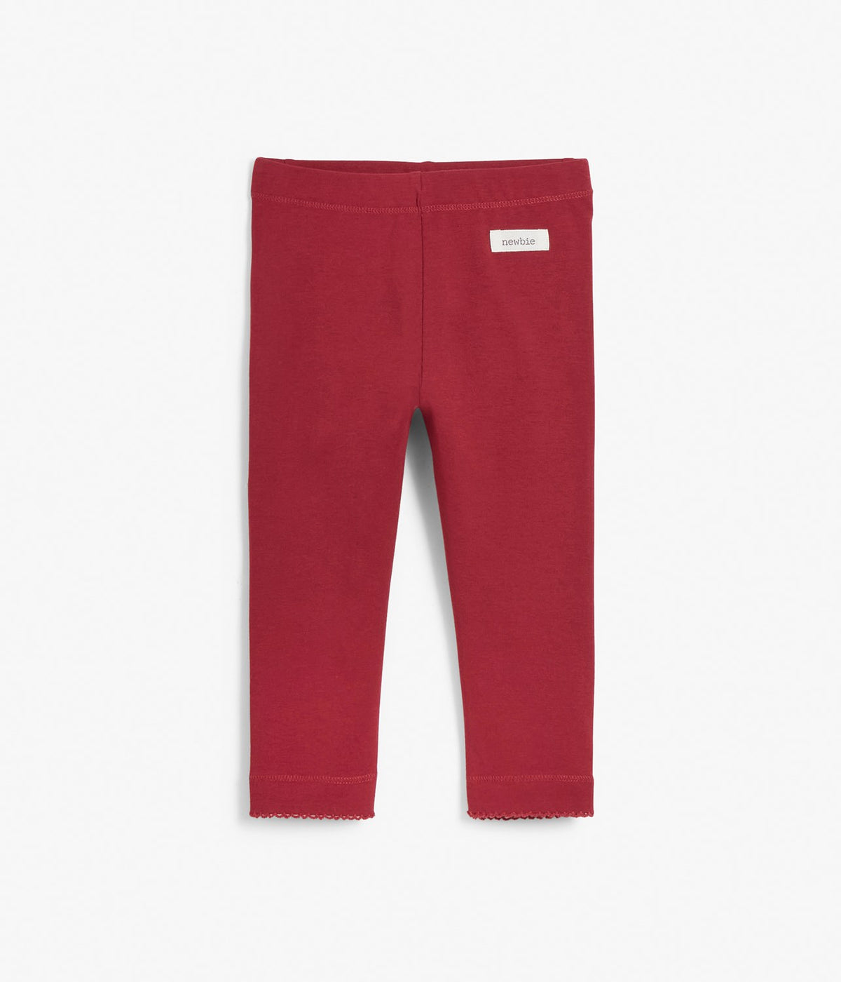 Baby red ruffle leggings