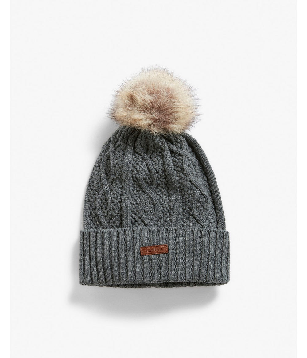 Boys grey discount bobble hat