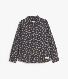 Kids black floral shirt