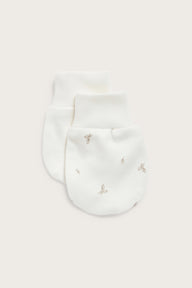 Newborn anti-scratch mittens 2-pack