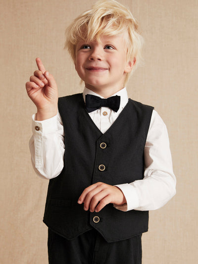 Childrens black waistcoat store