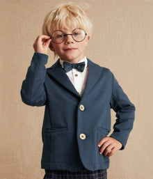 Kids blue jersey blazer