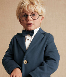 Kids blue jersey blazer