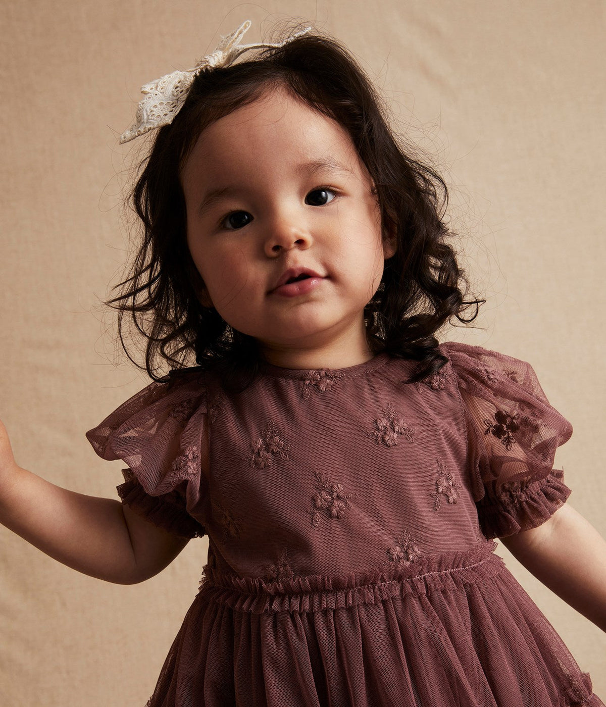 Baby pink tulle dress