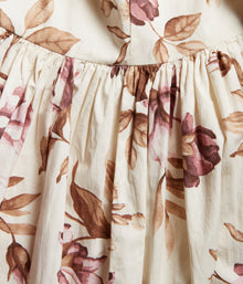 Womens large-flowered dress