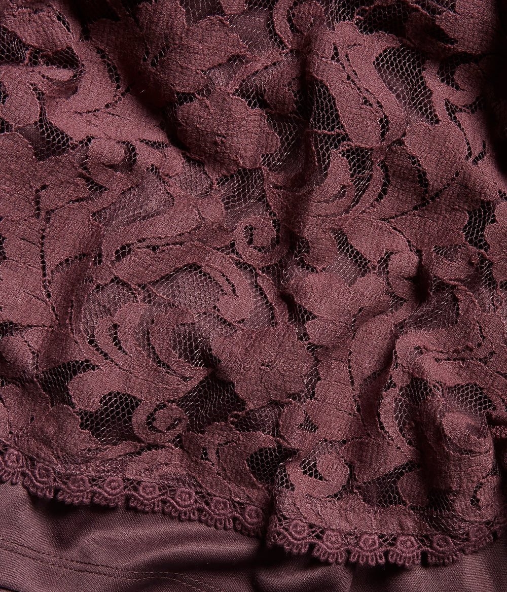 Burgundy lace fabric