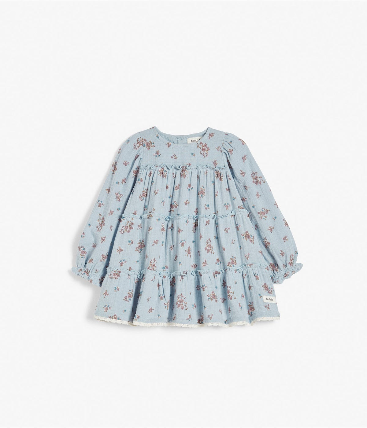 Baby blue floral dress