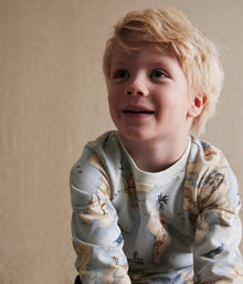 Kids blue worlds fauna sweatshirt