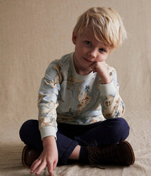 Kids blue worlds fauna sweatshirt