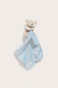 Baby blue teddy bear snuggle blanket