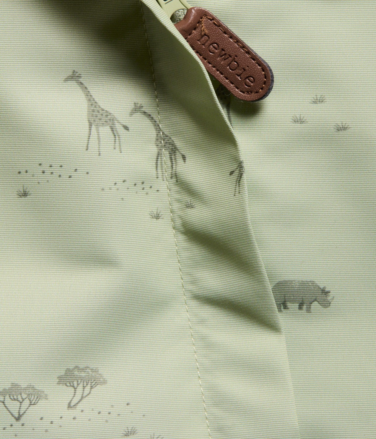 Baby green safari pattern overall