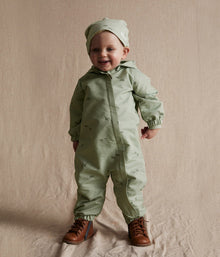 Baby green safari pattern overall