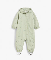 Baby green safari pattern overall
