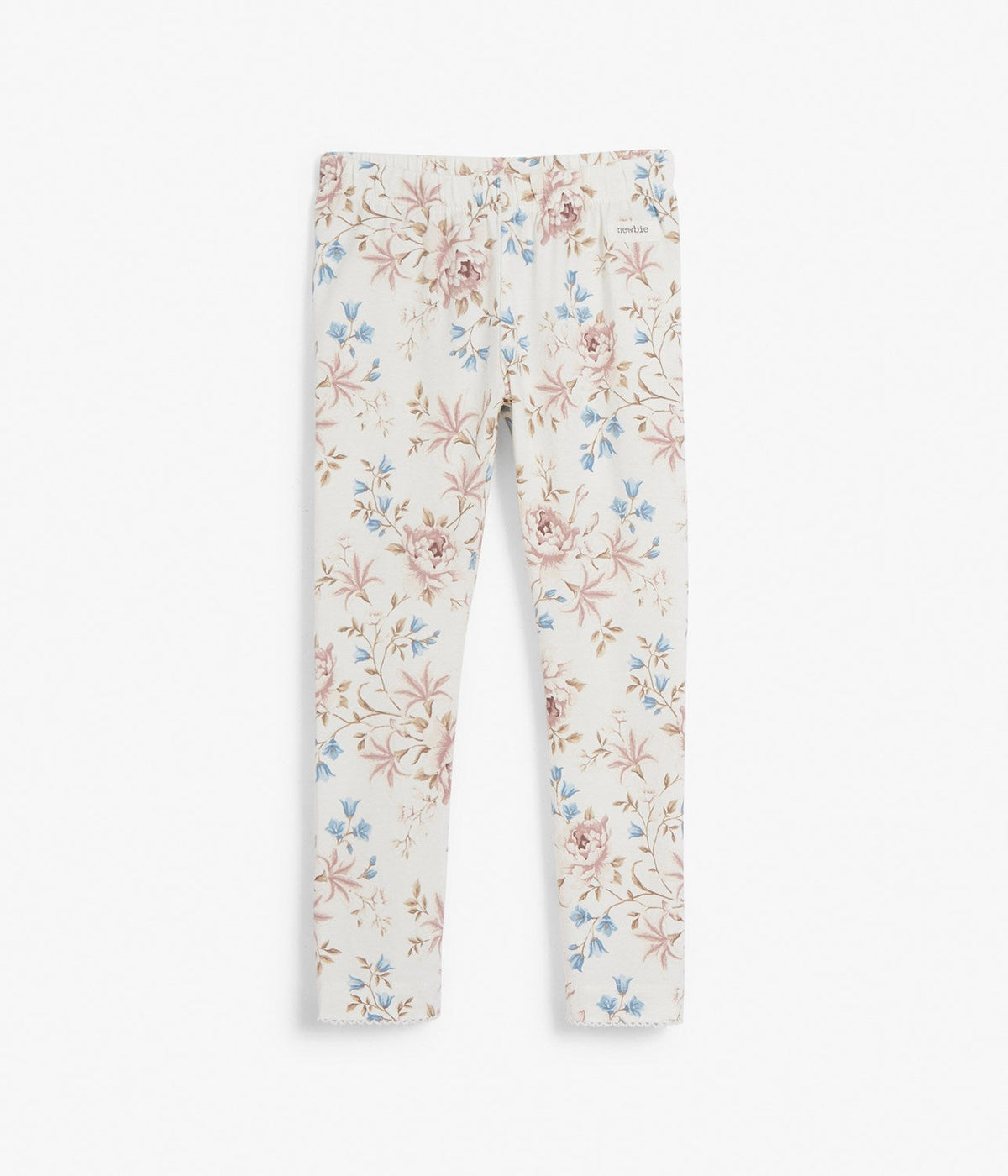 Kids white floral leggings