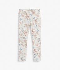 Kids white floral leggings