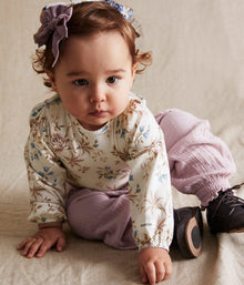 Baby white floral body