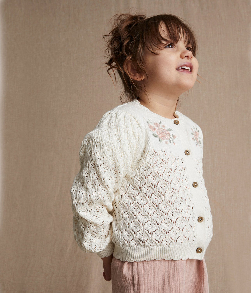 Childs white outlet cardigan