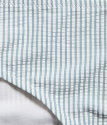 Women's striped seersucker bikini briefs