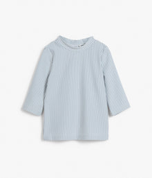 Baby & kids blue/white striped seersucker UV top