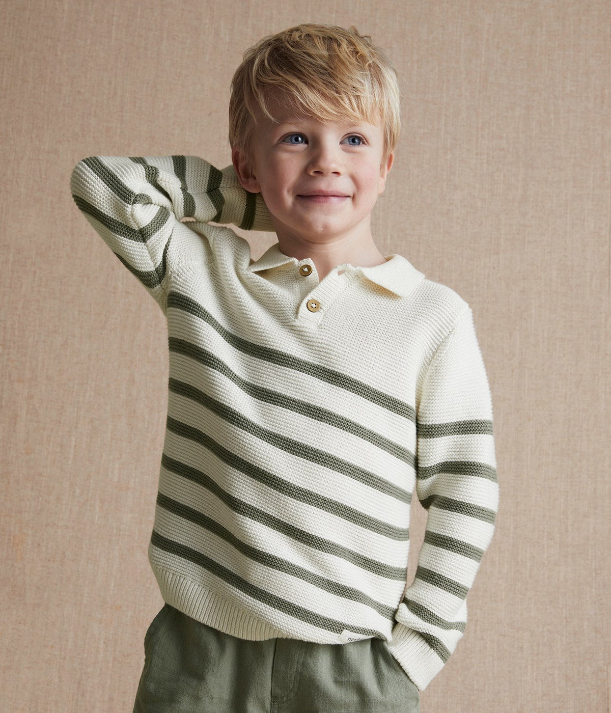 Kids striped knitted jumper