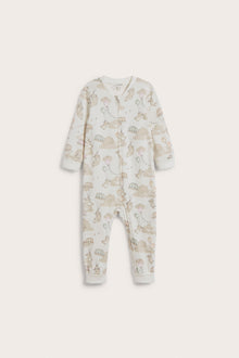 Baby bunny & bear balloon sleepsuit