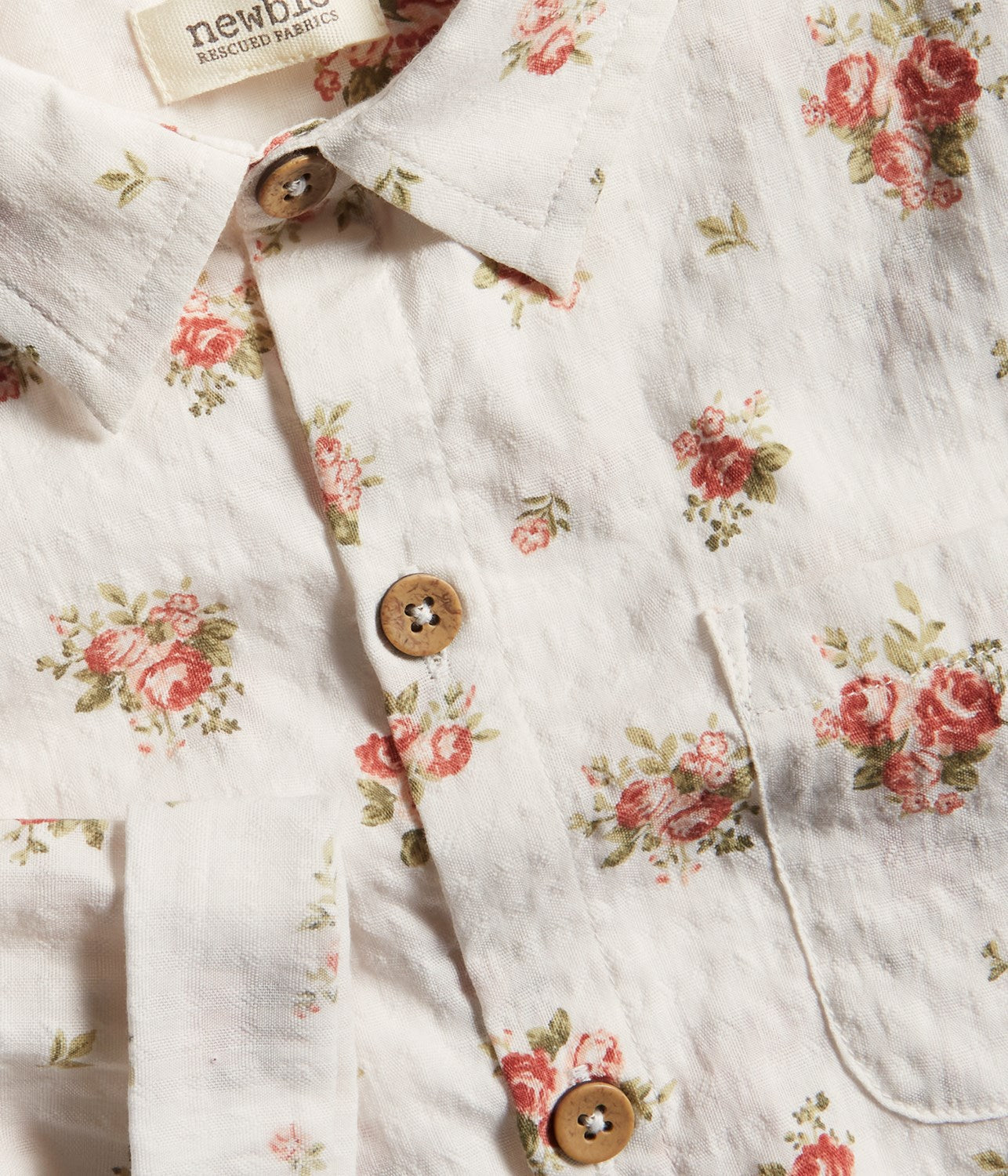 Baby & kids white floral shirt