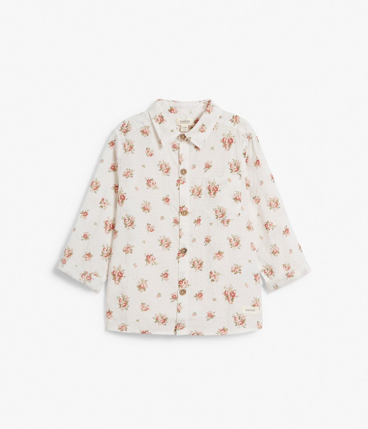 Baby & kids white floral shirt