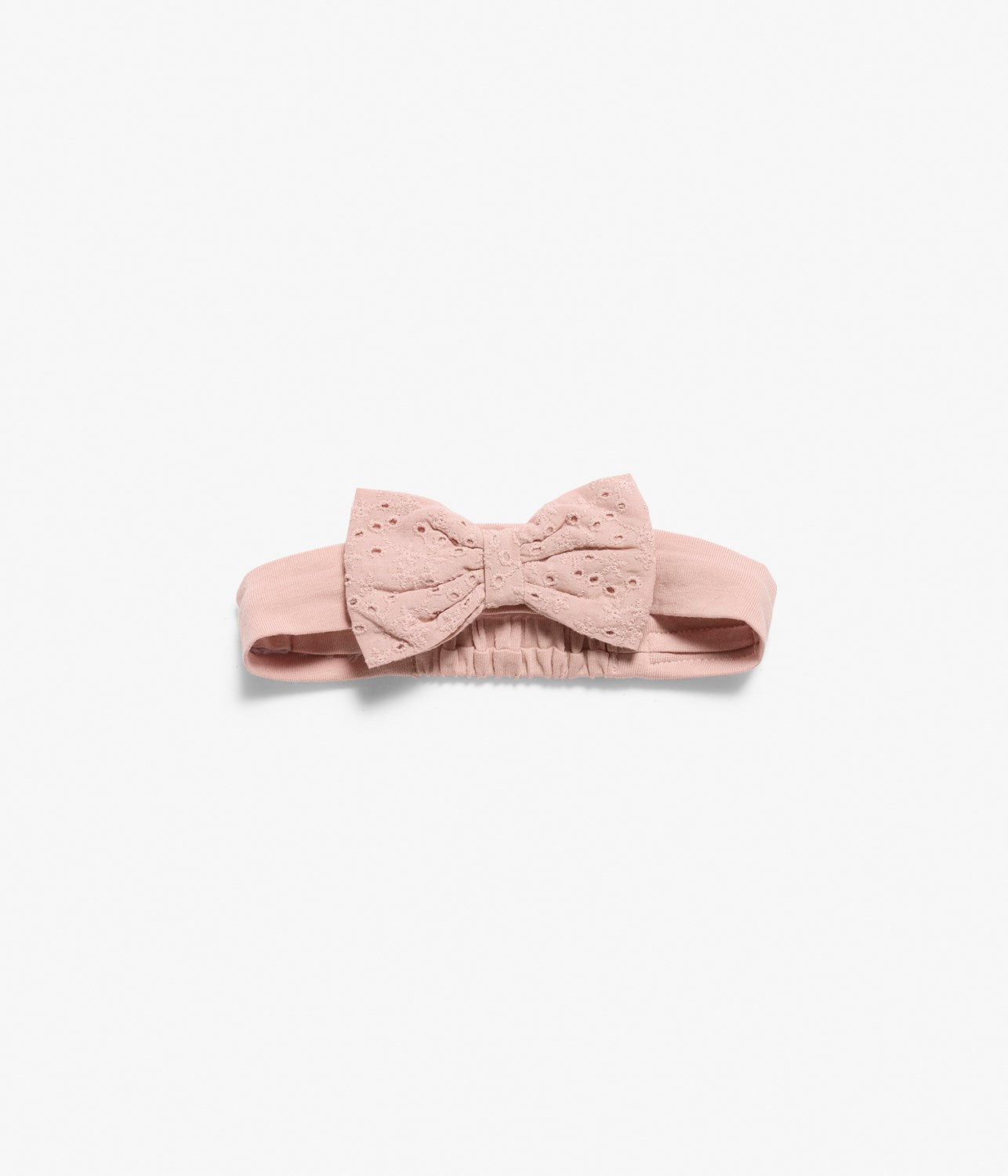 Baby pink lace-bow headband