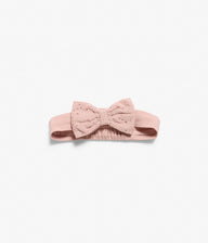 Baby pink lace-bow headband