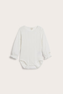 Baby white pointelle bodysuit