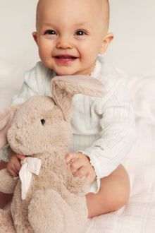 Baby white pointelle bodysuit