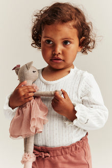 Baby white pointelle bodysuit