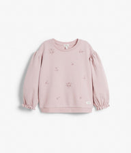 Kids pink floral sweatshirt