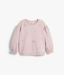 Kids pink floral sweatshirt