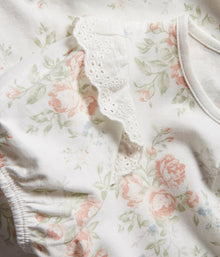 Kids white floral nightgown