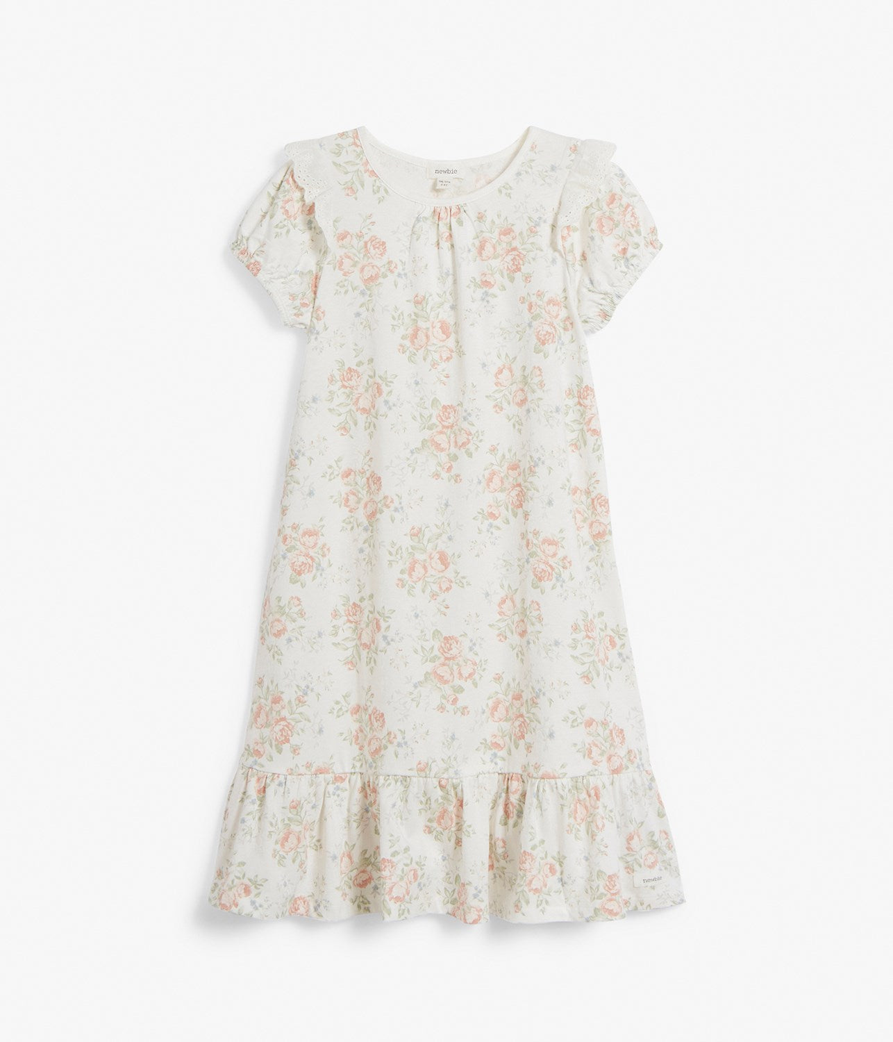 Kids white floral nightgown