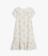 Kids white floral nightgown