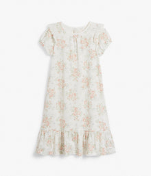 Kids white floral nightgown