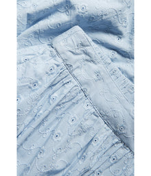 Womens light blue broderie anglaise skirt