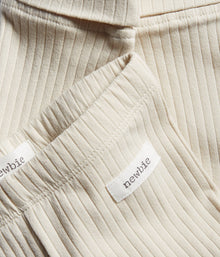 Baby beige basic ribbed leggings